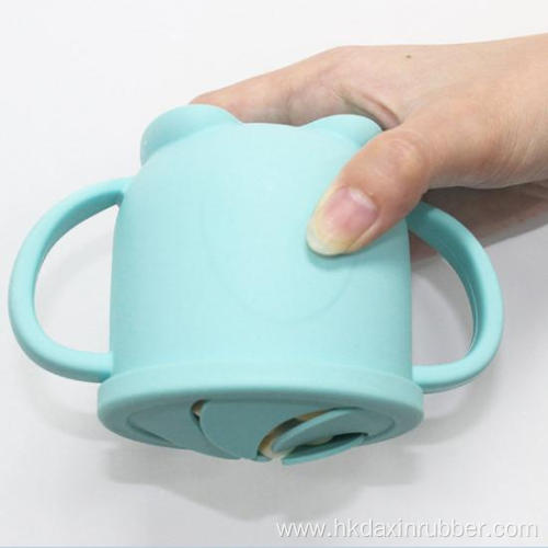 silicone snack cup anti-drop and anti-sprinkle